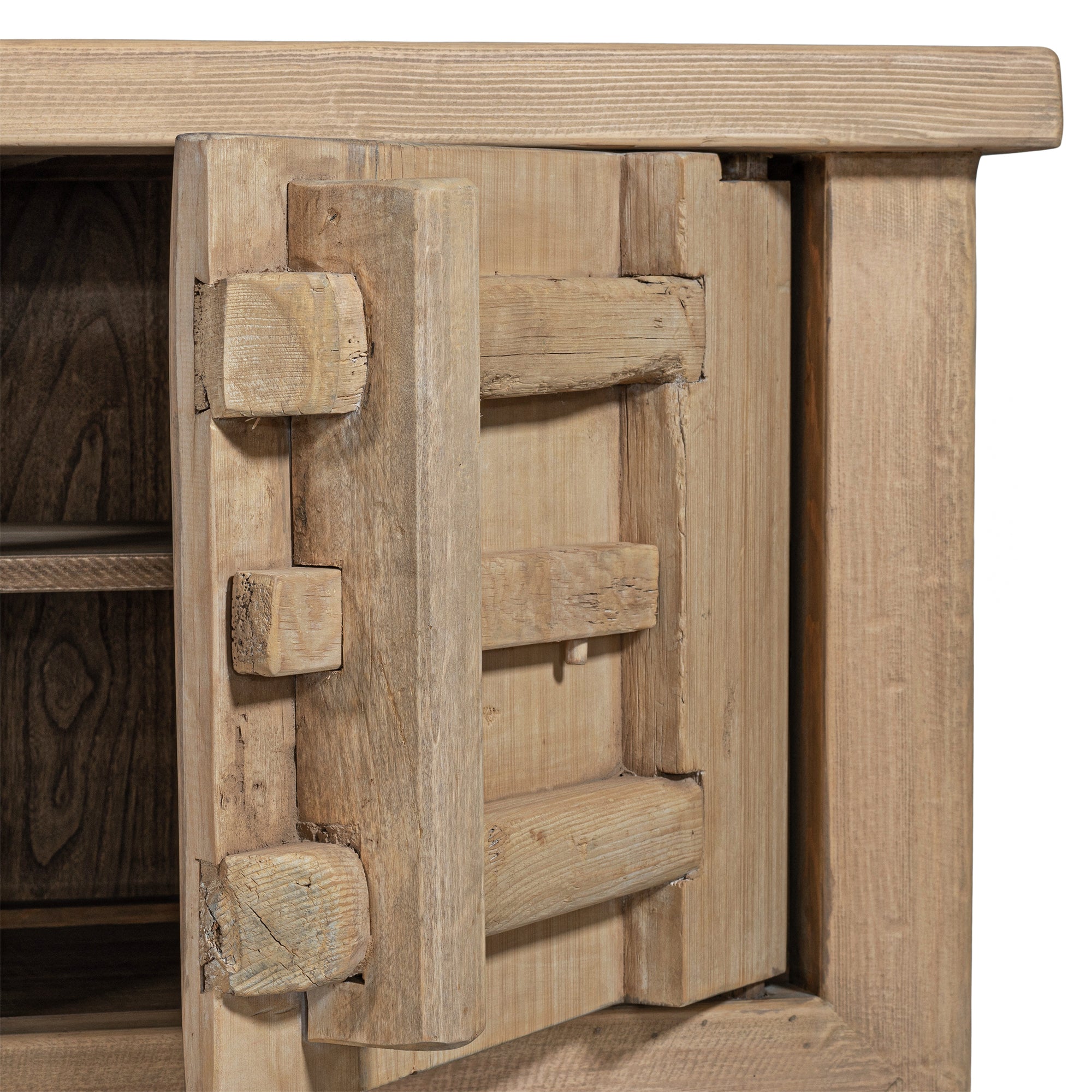 Bulu Elm Four Door Entertainment Unit | Natural Uniqwa Collections
