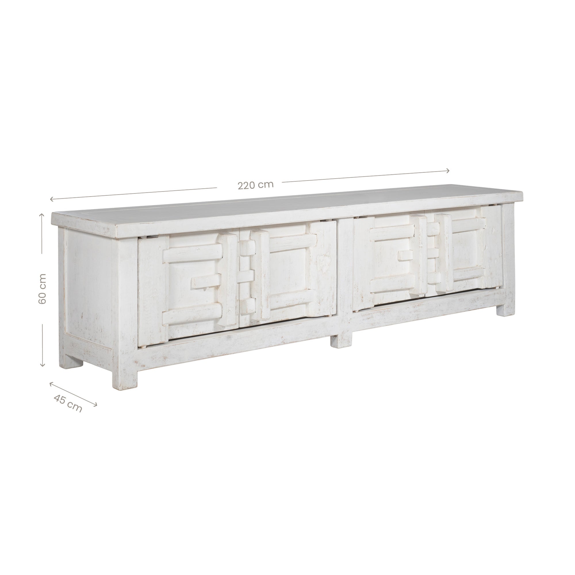 Bulu Entertainment Unit | White | Four Door Uniqwa Collections