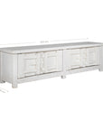Bulu Entertainment Unit | White | Four Door Uniqwa Collections