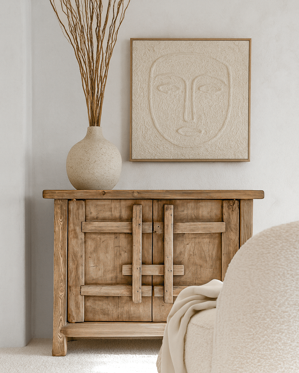 Bulu Elm Cabinet | Natural Uniqwa Collections