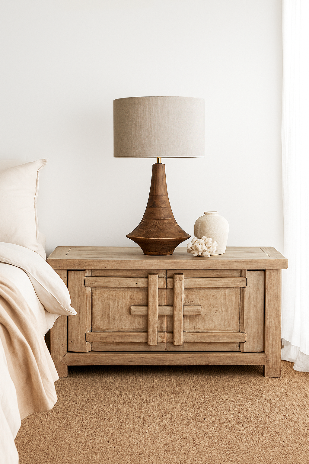 Bulu Two Door Entertainment Unit / Oversized Bedside Uniqwa Collections