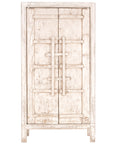 Bulu Tall Elm Cabinet | White Uniqwa Collections