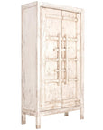 Bulu Tall Elm Cabinet | White Uniqwa Collections