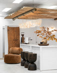 Amma Papier-Mâché Chandelier | Light Roast Last Chance Collection