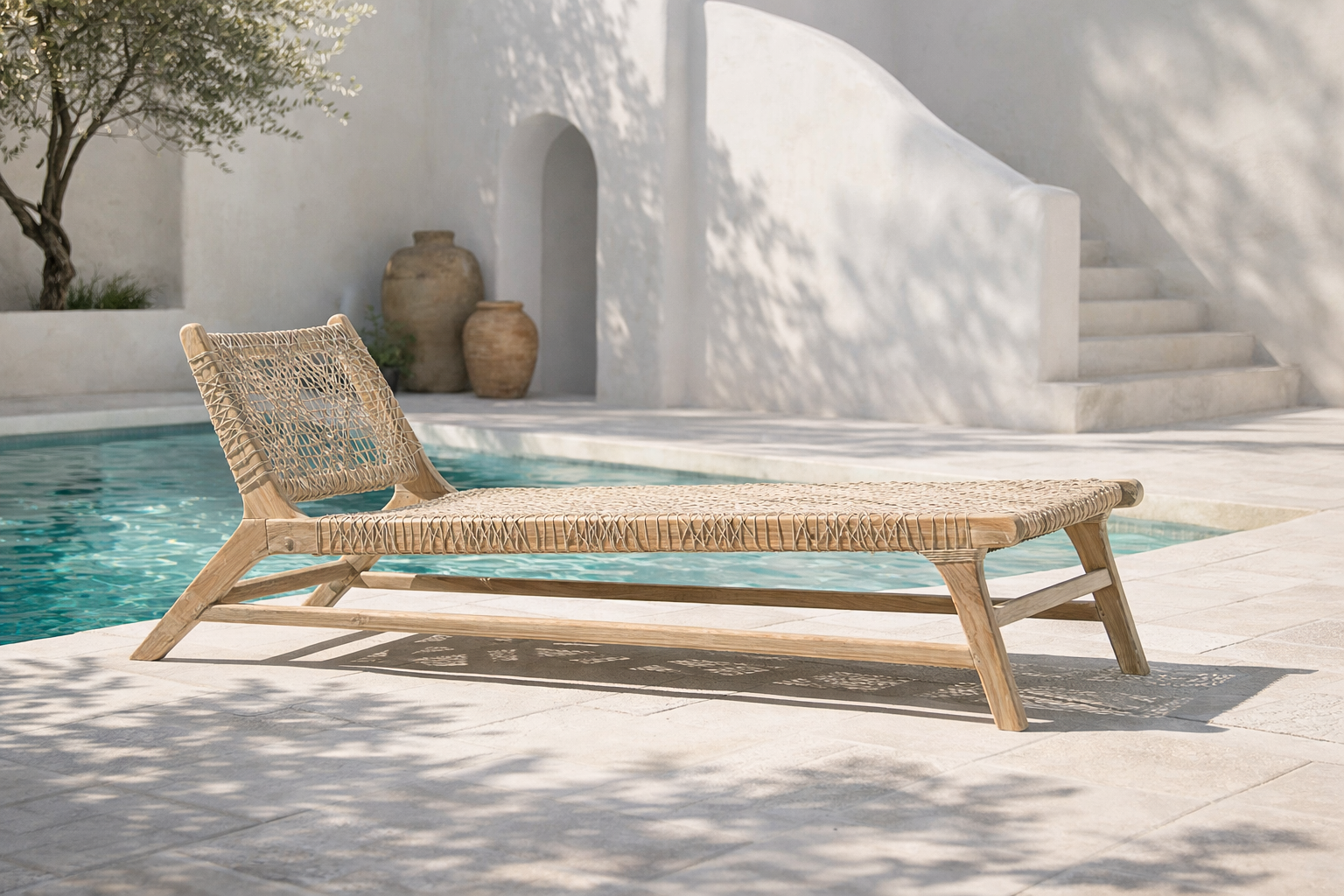 Cape Town Sun Lounger | Natural Uniqwa Collections