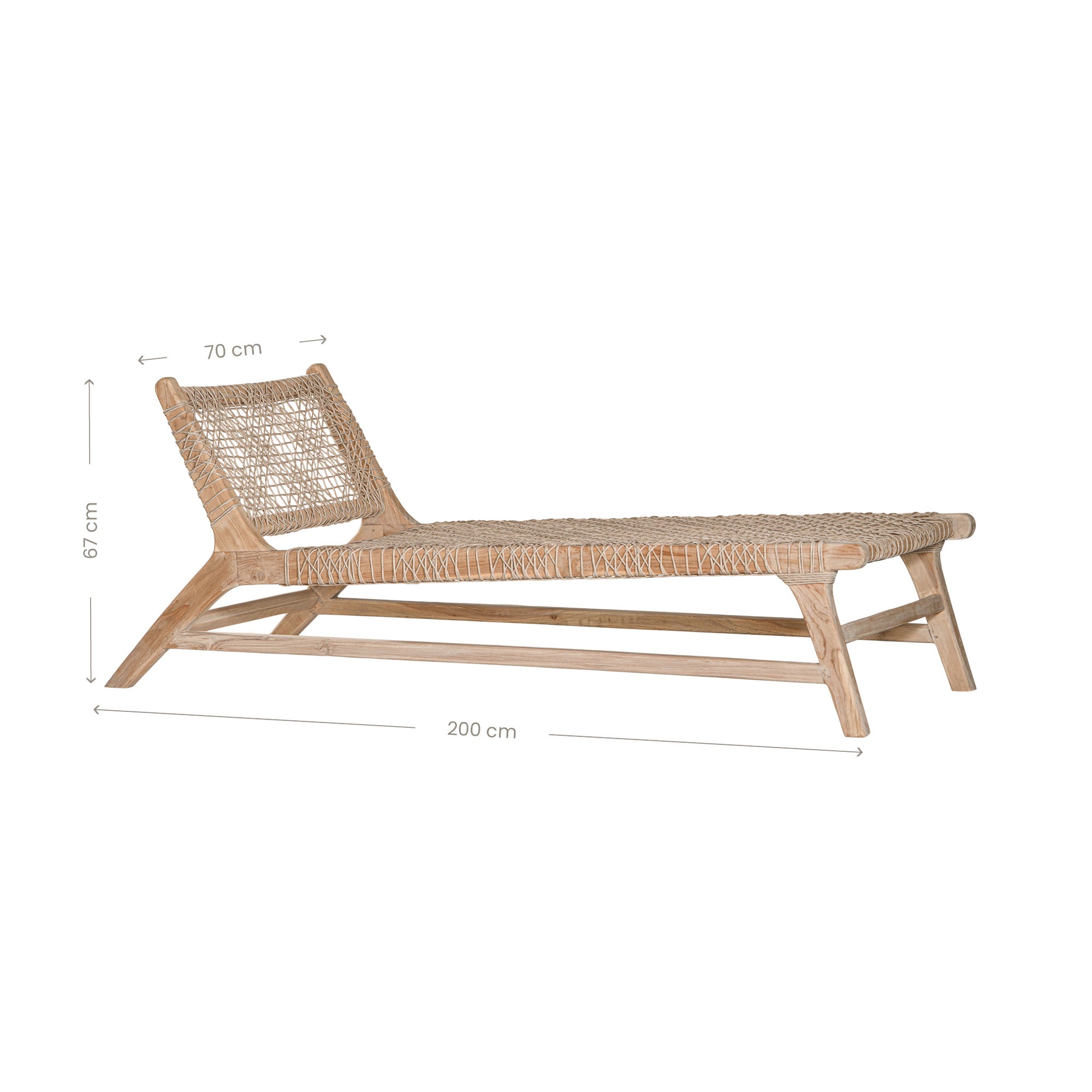 Cape Town Sun Lounger | Natural Uniqwa Collections