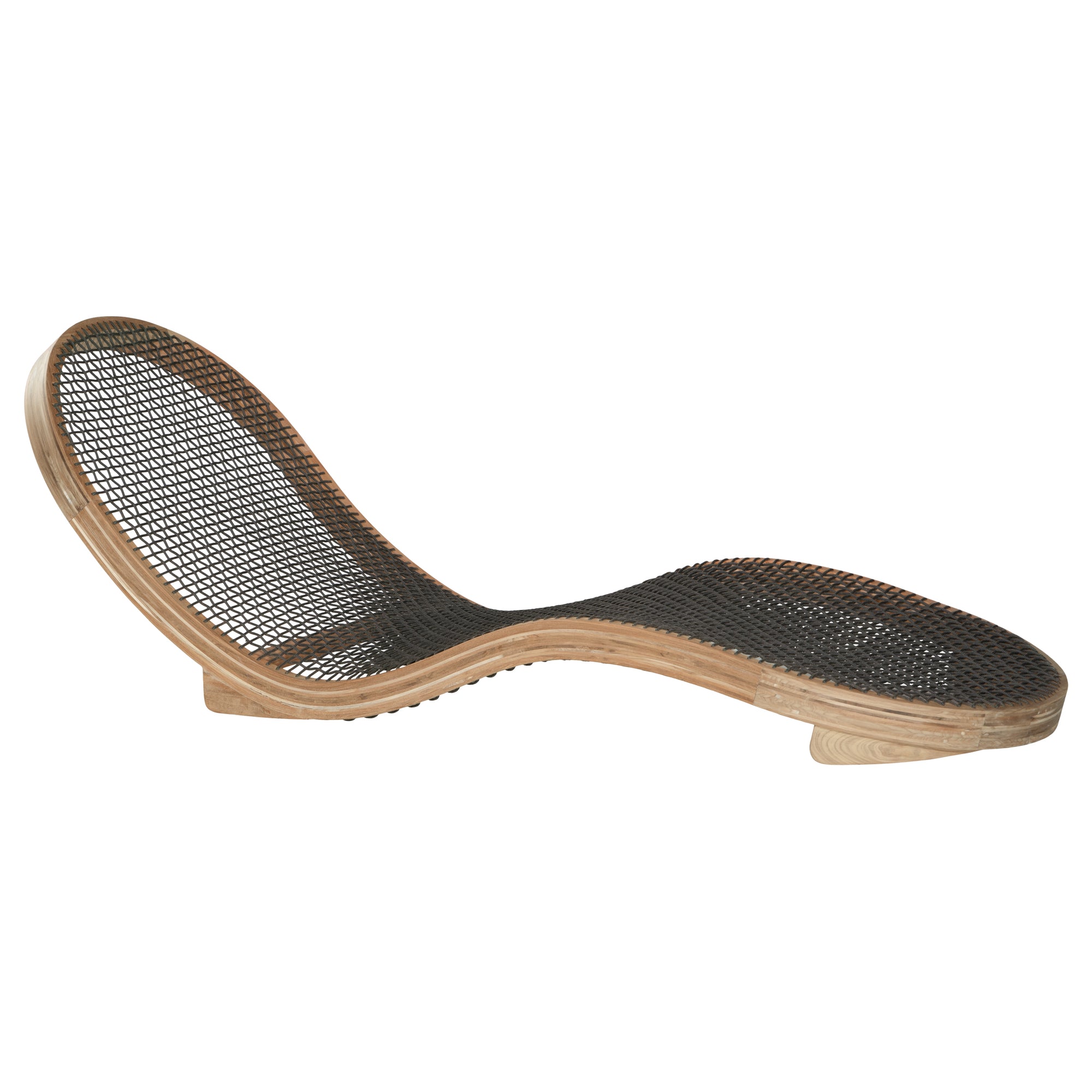 Corfu Curved Sun Lounger | Charcoal Uniqwa Collections