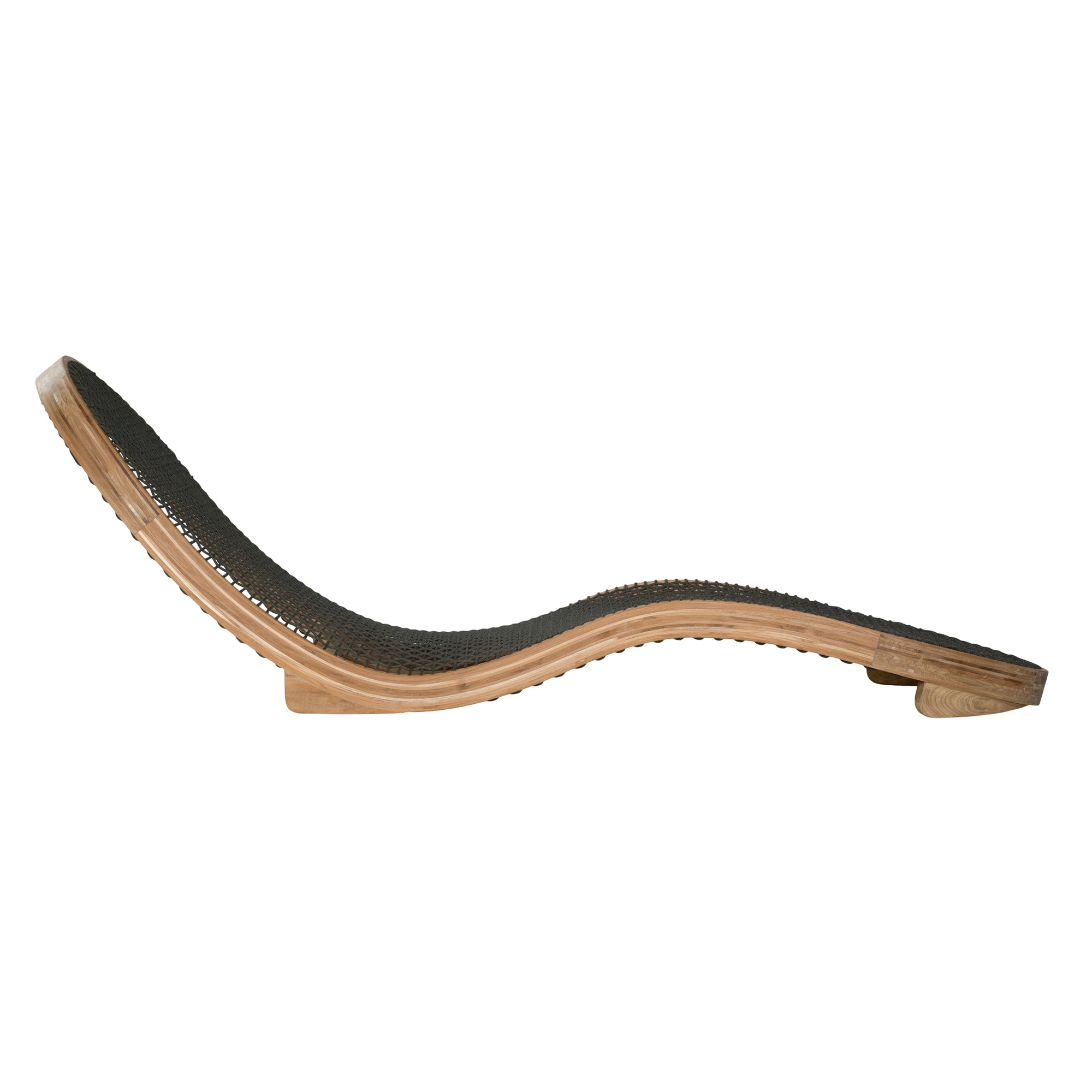 Corfu Curved Sun Lounger | Charcoal Uniqwa Collections