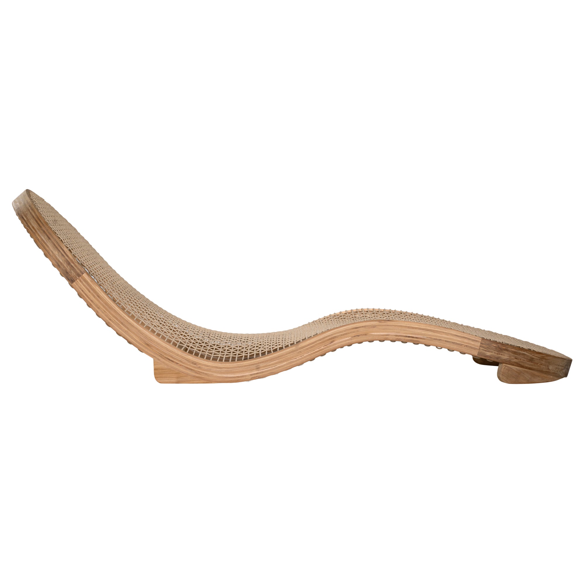 Corfu Curved Sun Lounger | Natural Uniqwa Collections