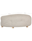 Crosby Ottoman | Natural Uniqwa Collections