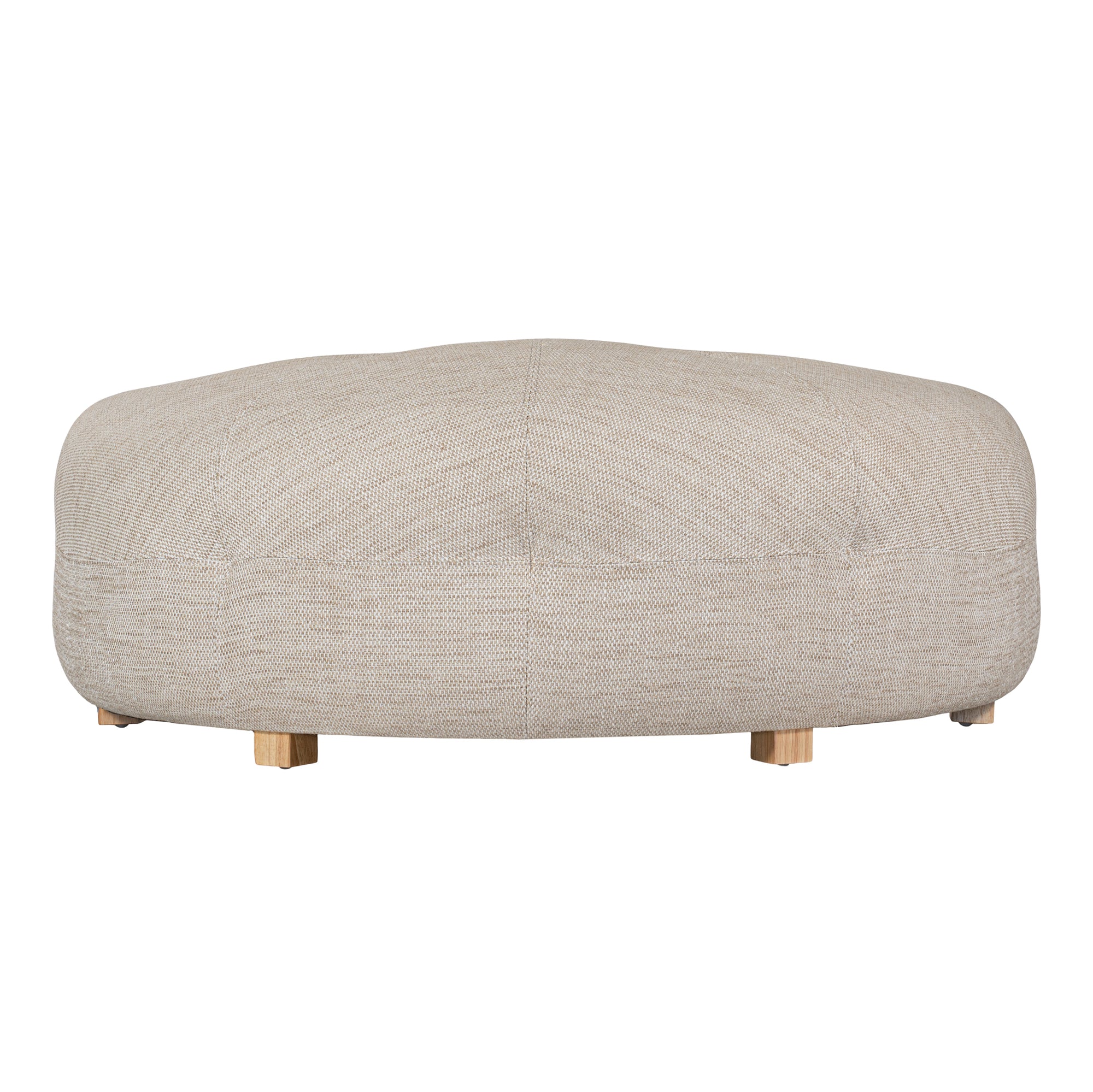 Crosby Ottoman | Natural Uniqwa Collections