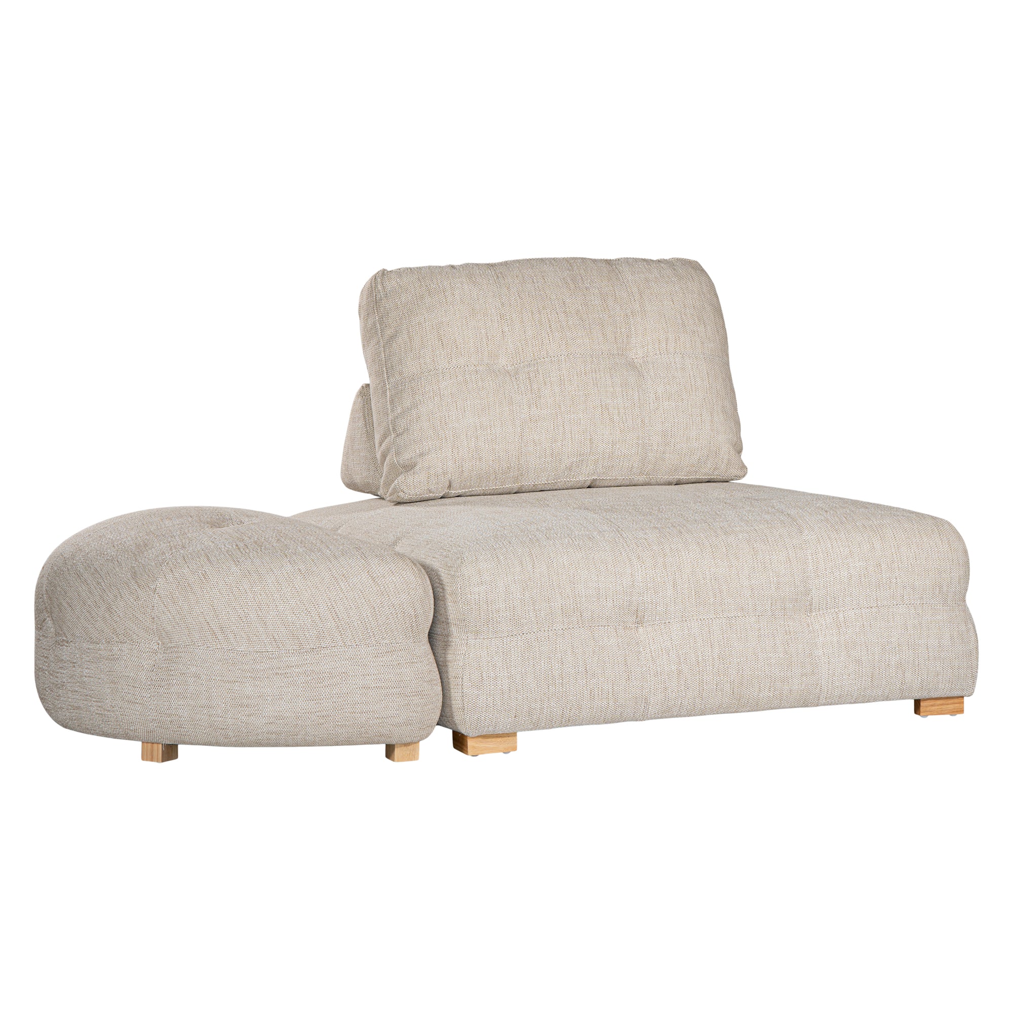 Crosby Ottoman | Natural Uniqwa Collections