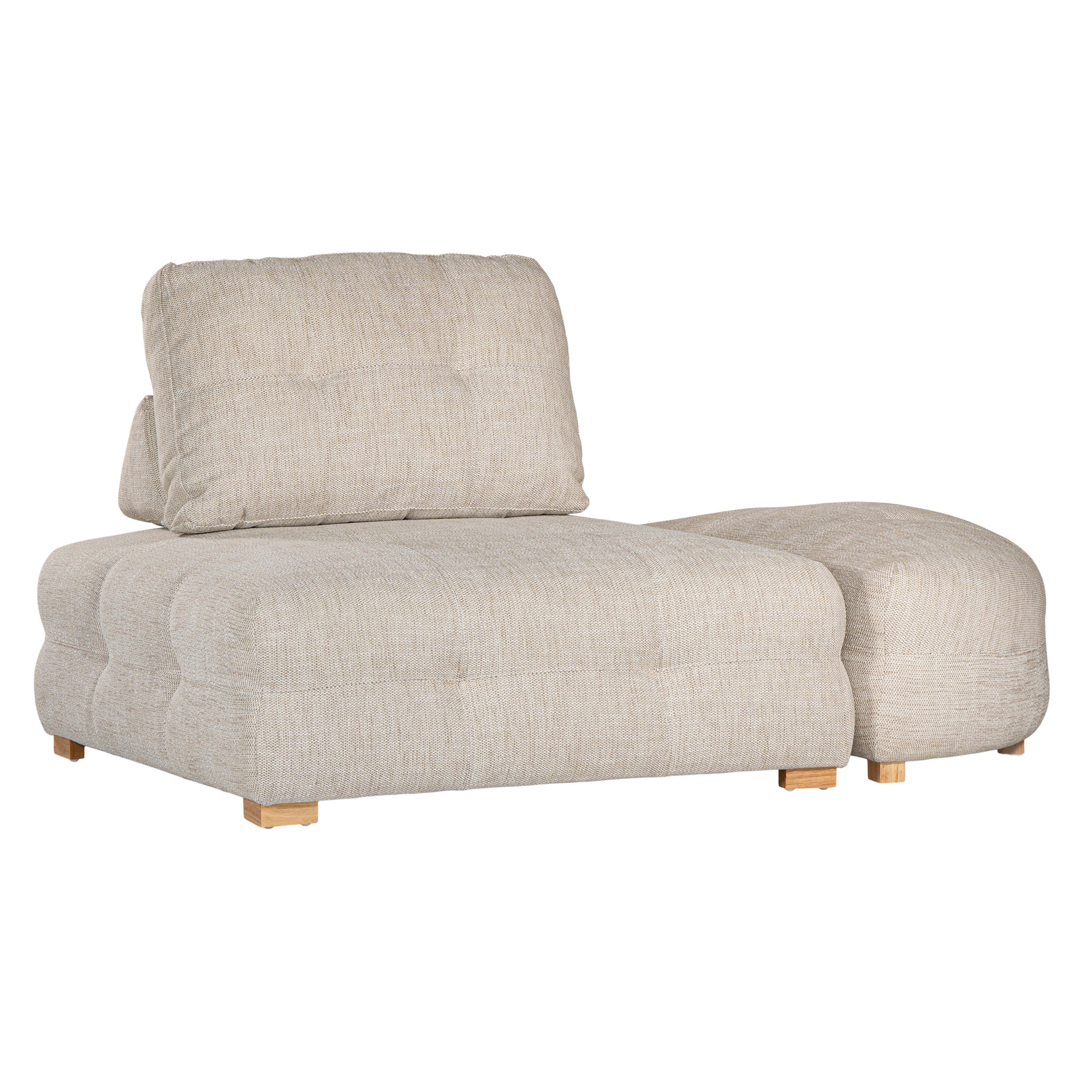 Crosby Ottoman | Natural Uniqwa Collections