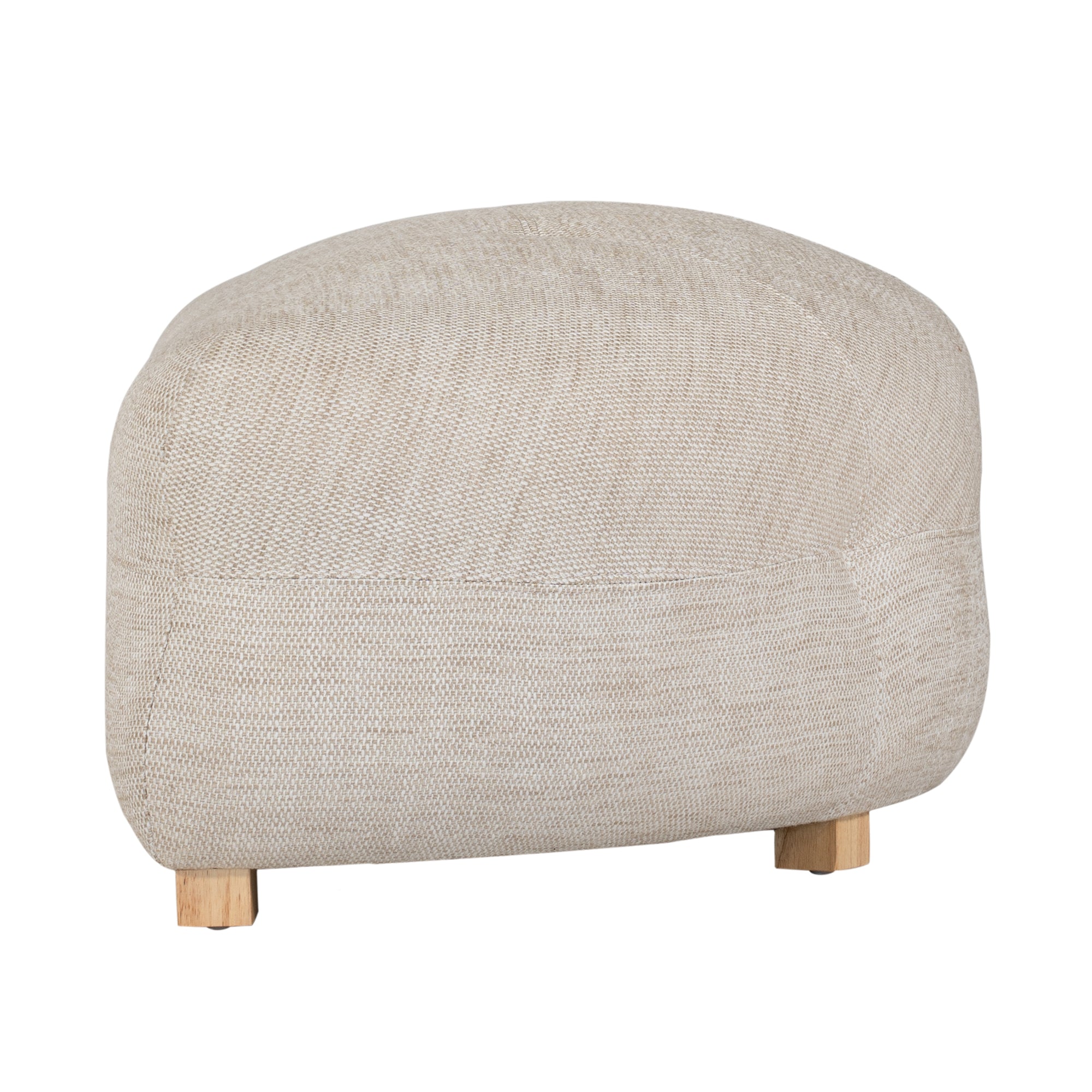 Crosby Ottoman | Natural Uniqwa Collections