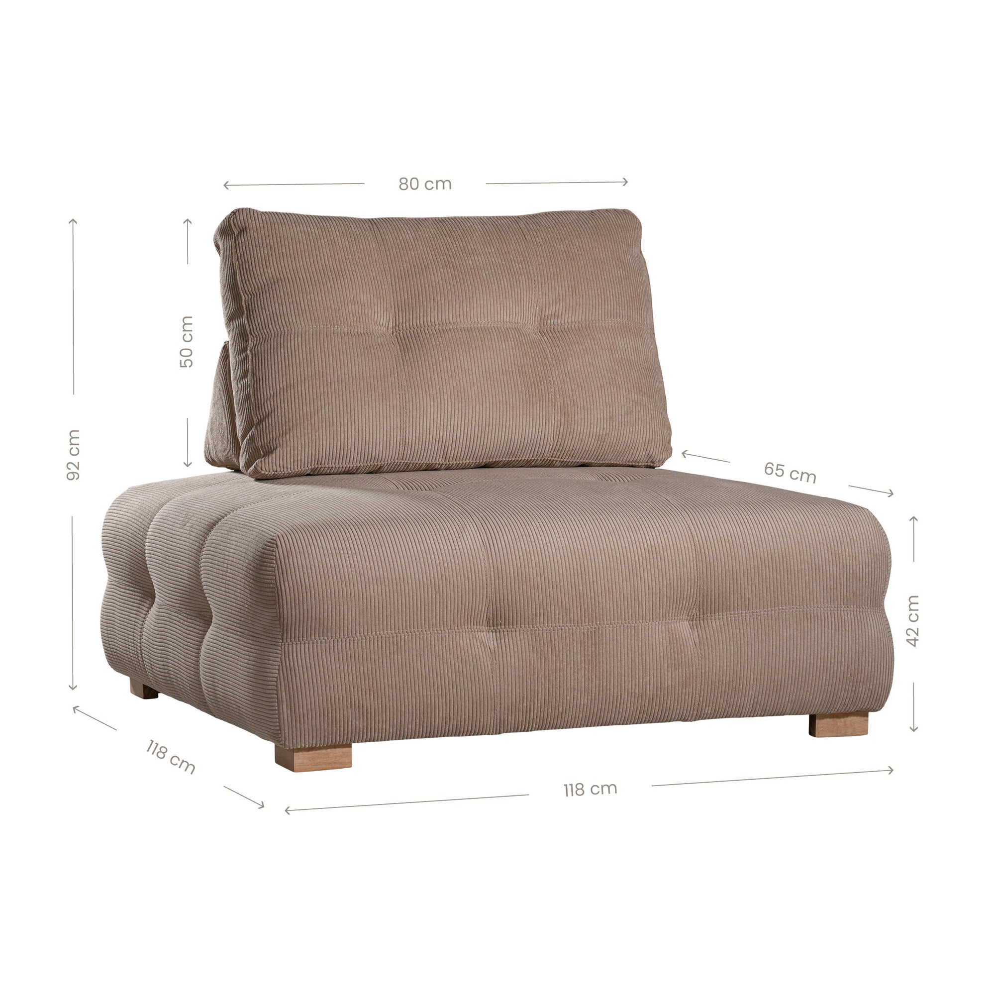 Crosby Sofa | Crème Corduroy Uniqwa Collections