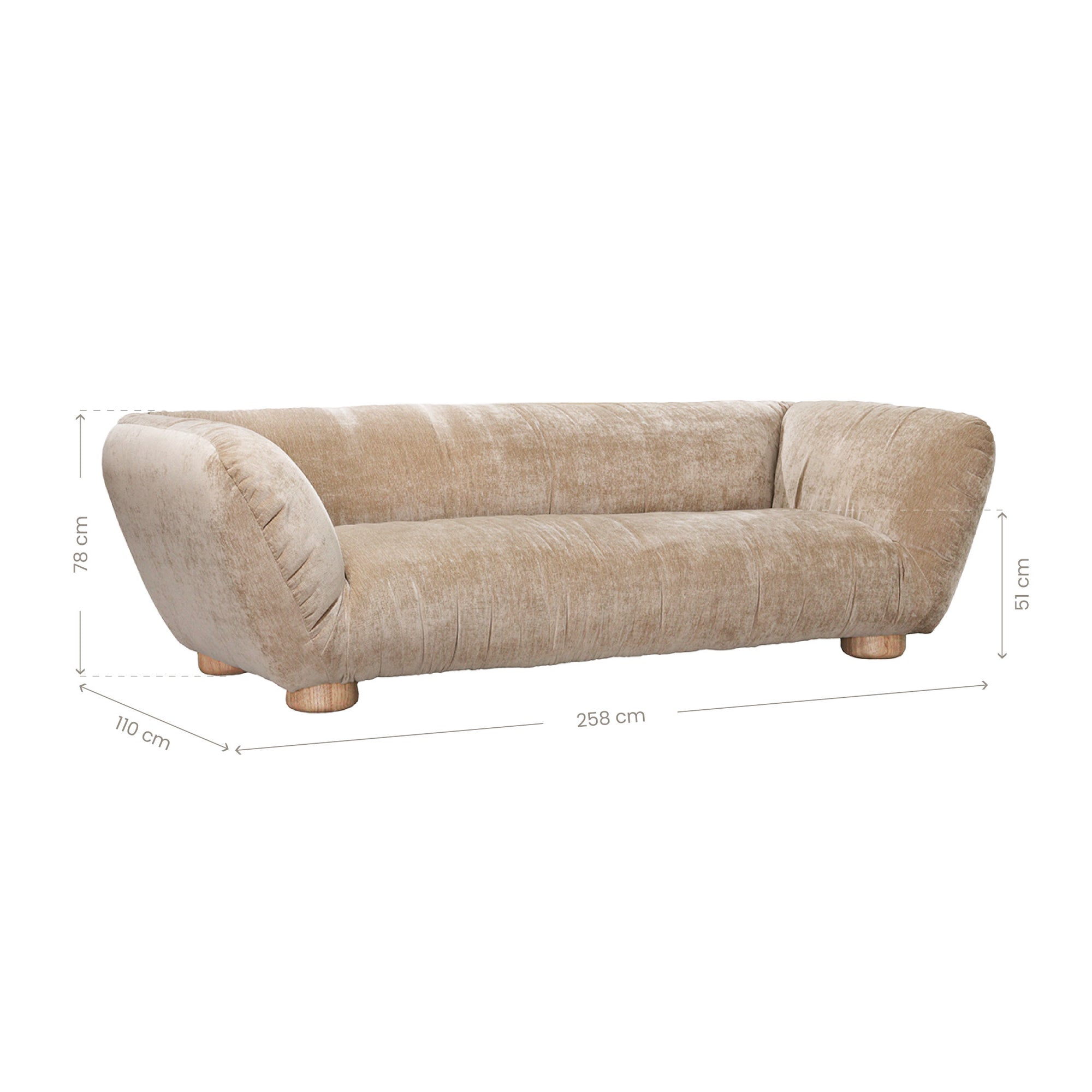 Davis Sofa | Three Seater | Dolce Uniqwa Collections
