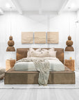 Harlow Bed | Mushroom Brown Uniqwa Collections