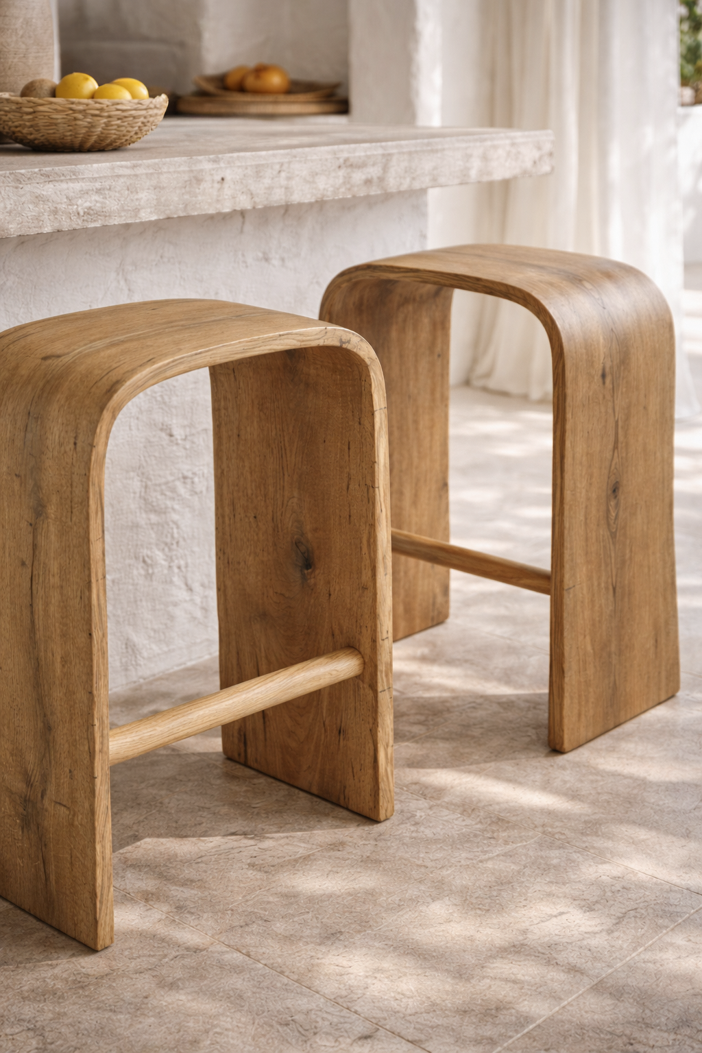 Elula Counter Stool | European White Oak Uniqwa Collections