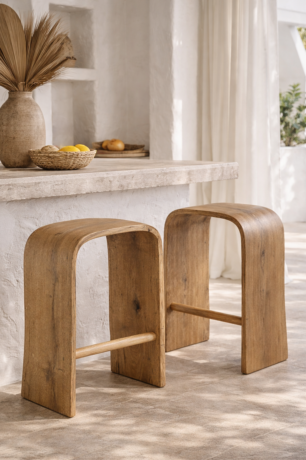 Elula Counter Stool | European White Oak Uniqwa Collections