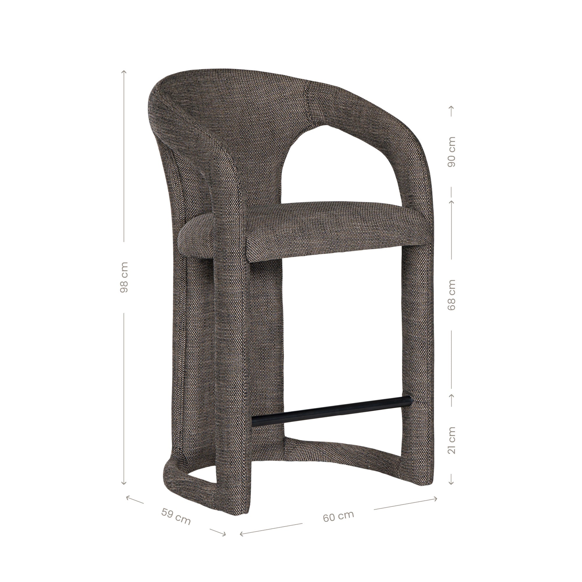 Fikile Barchair | Granite Uniqwa Collections
