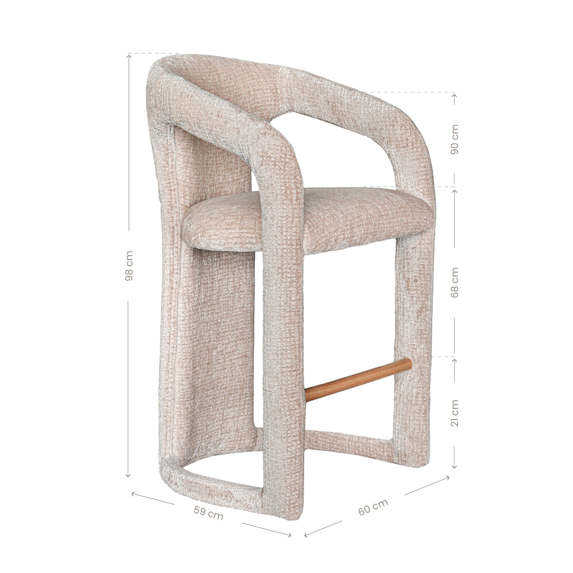 Fikile Barchair | Sand Mirage Uniqwa Collections