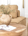 Maui Modular Sofa Aniline Leather Cashew Uniqwa Collections