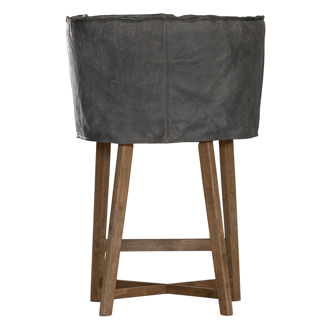 Guatemala Barchair | Buffalo Leather | African Slate Uniqwa Collections