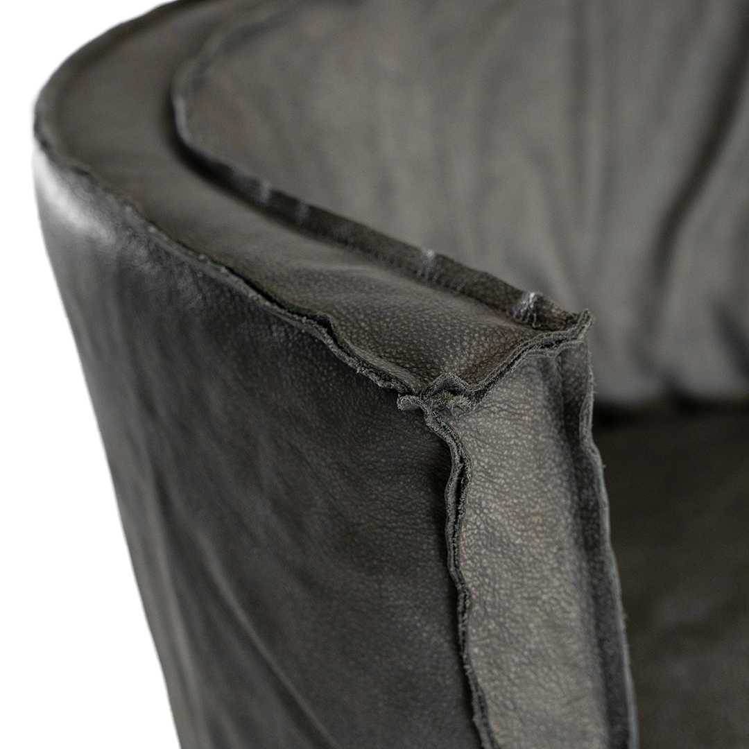 Guatemala Barchair | Buffalo Leather | African Slate Uniqwa Collections