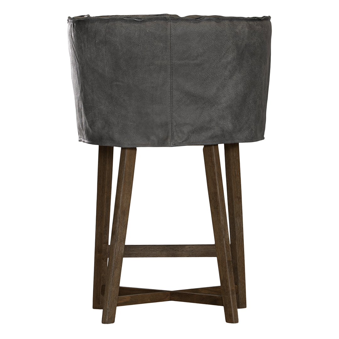 Guatemala Barchair | Buffalo Leather | African Slate Uniqwa Collections