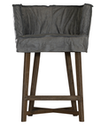 Guatemala Barchair | Buffalo Leather | African Slate Uniqwa Collections