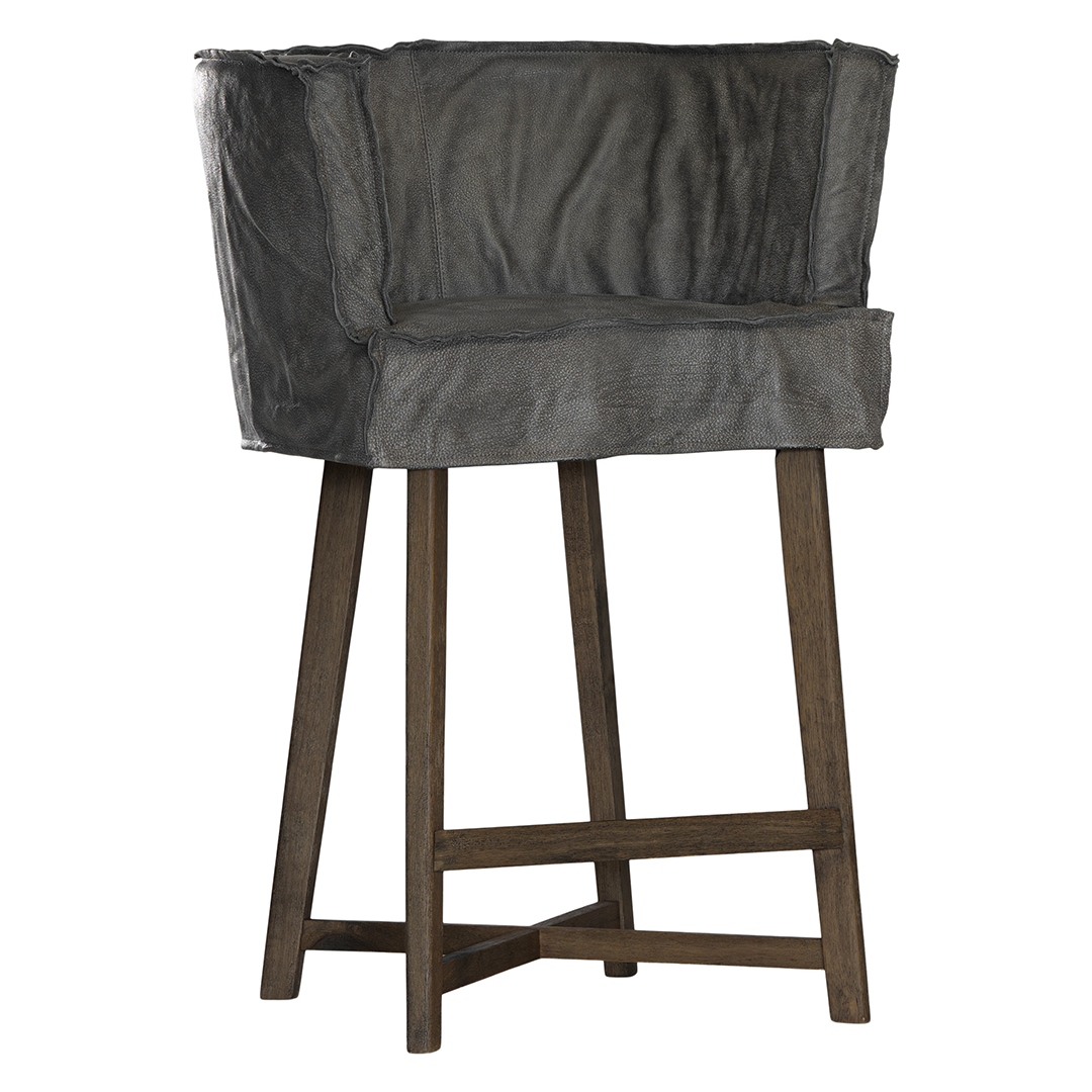 Guatemala Barchair | Buffalo Leather | African Slate Uniqwa Collections