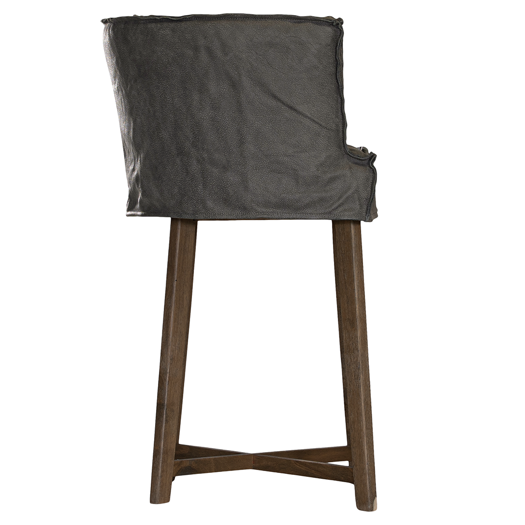 Guatemala Barchair | Buffalo Leather | African Slate Uniqwa Collections