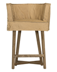 Guatemala Barchair | Aniline Leather | Cashew Uniqwa Collections
