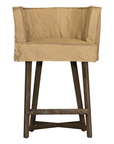 Guatemala Barchair | Aniline Leather | Cashew Uniqwa Collections