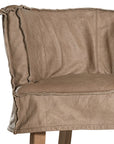 Guatemala Leather Barchair | Enoki Brown Uniqwa Collections