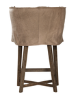 Guatemala Barchair | Aniline Leather | Enoki Brown Uniqwa Collections