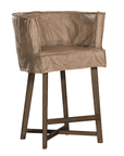Guatemala Barchair | Aniline Leather | Enoki Brown Uniqwa Collections