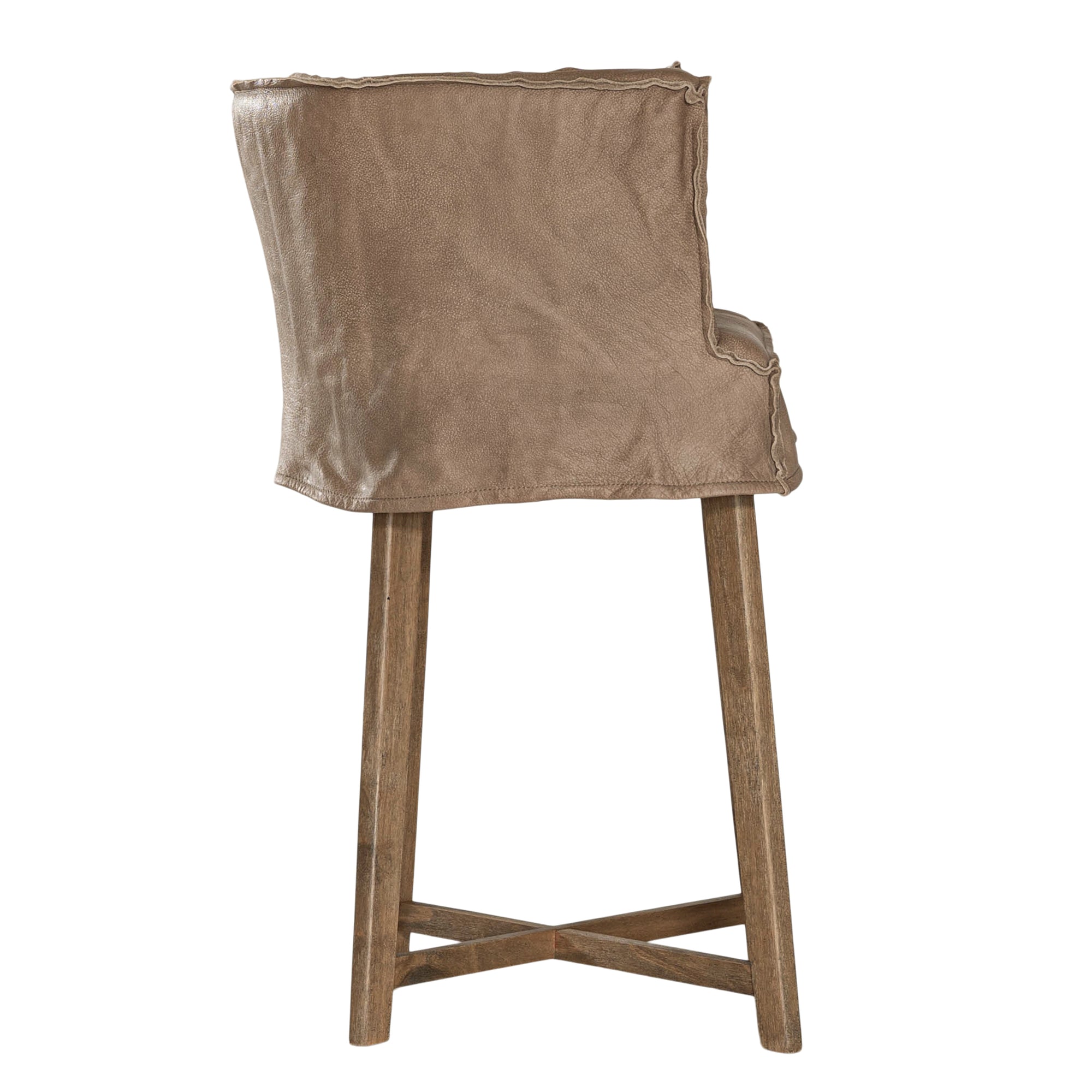 Guatemala Leather Barchair | Enoki Brown Uniqwa Collections