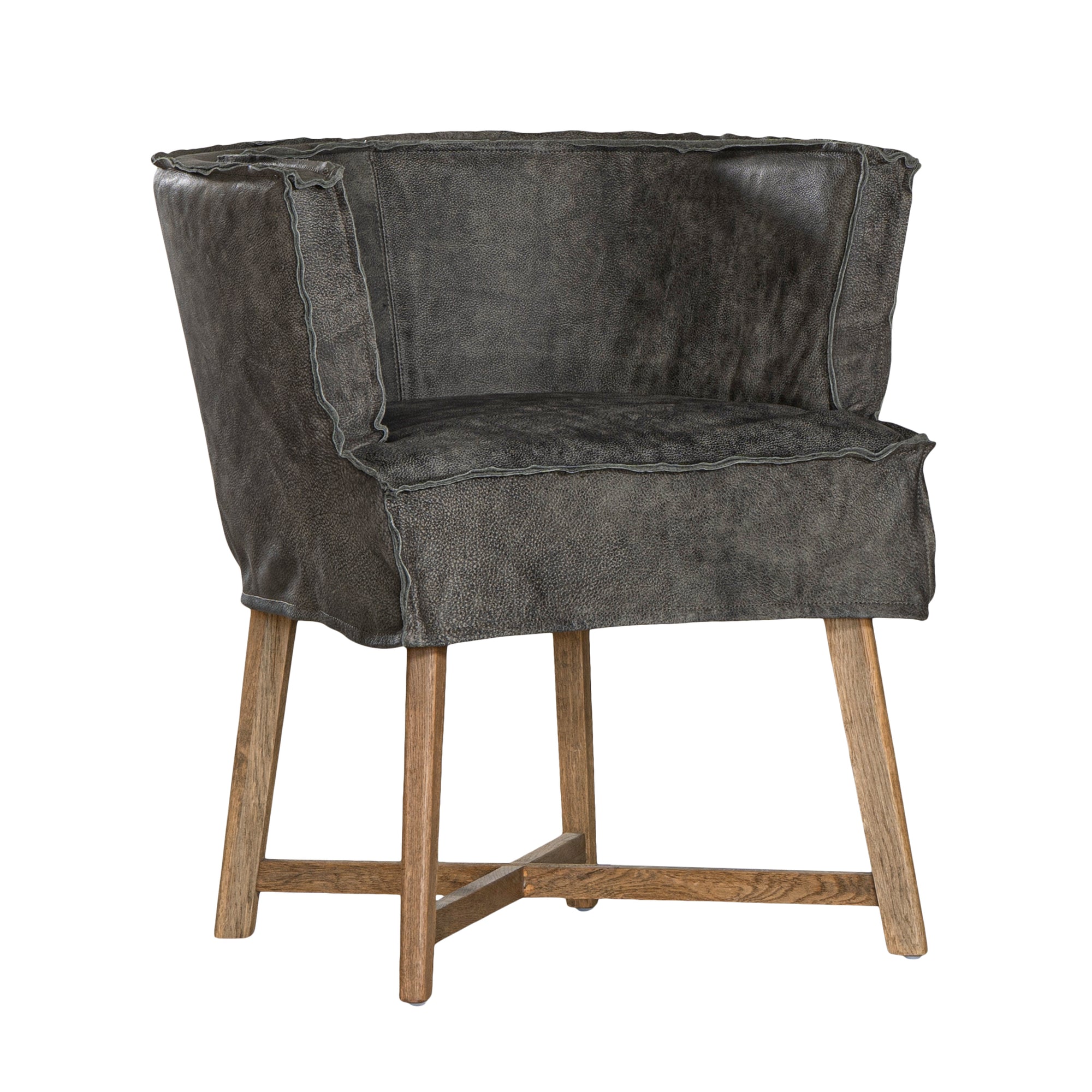 Guatemala Dining Chair | Buffalo Leather | African Slate Uniqwa Collections