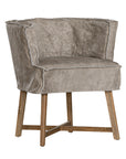 Guatemala Dining Chair | Buffalo Leather | Earthy Grey Uniqwa Collections