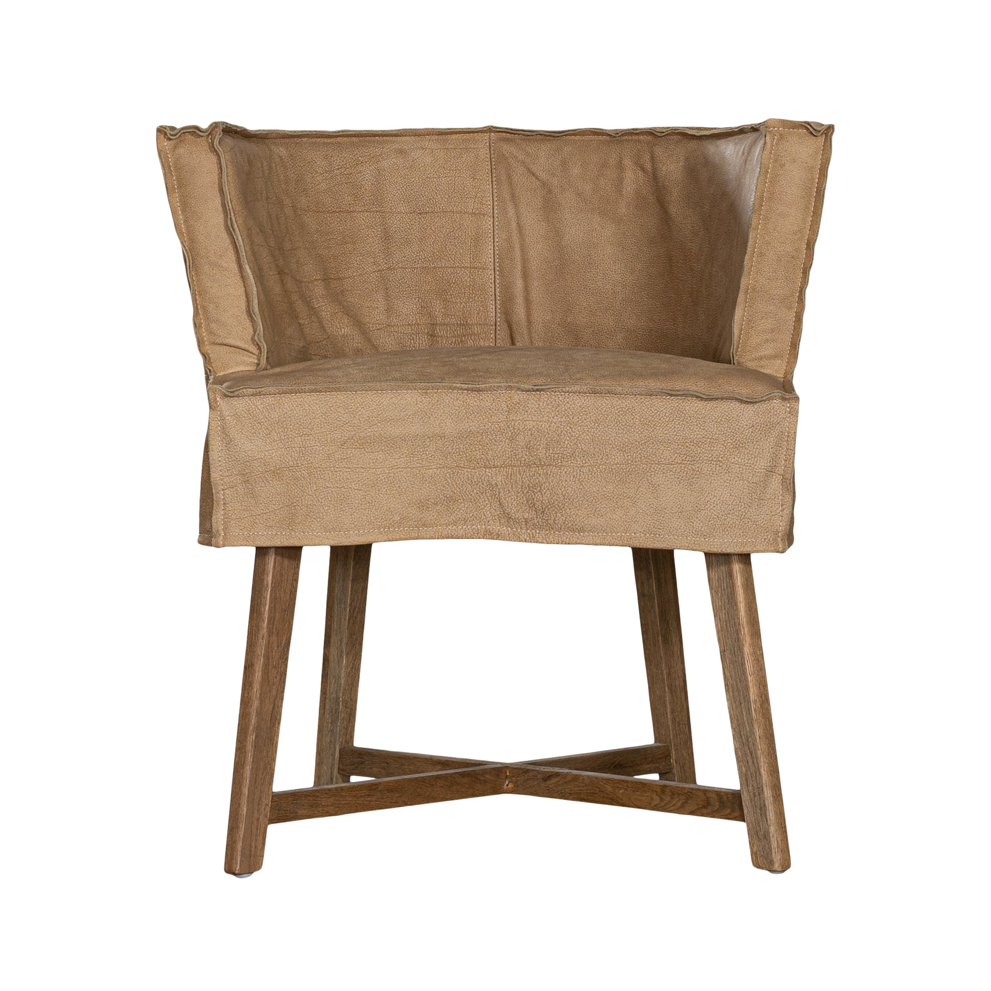 Guatemala Dining Chair | Buffalo Leather | Savannah Nut Uniqwa Collections