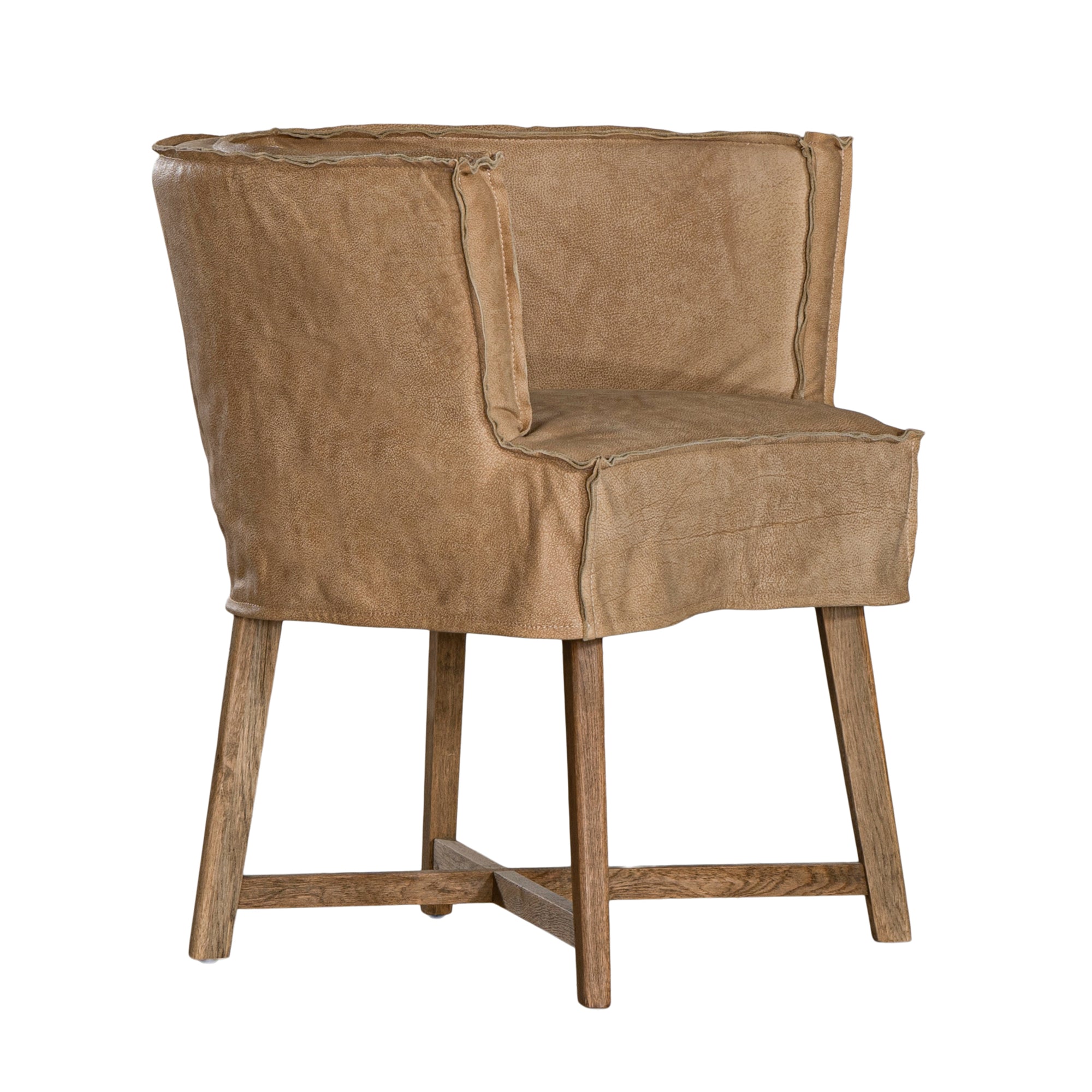 Guatemala Dining Chair | Buffalo Leather | Savannah Nut Uniqwa Collections