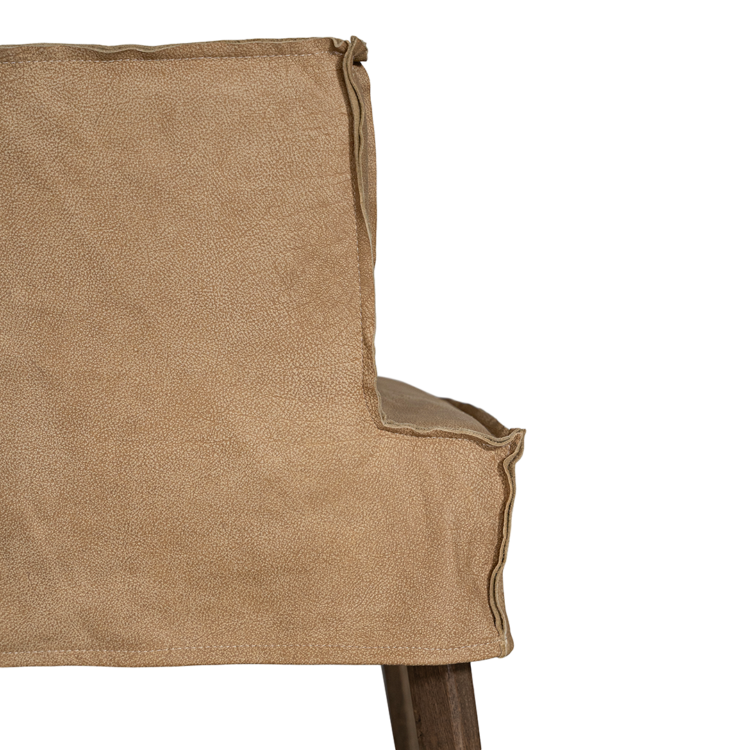 Guatemala Dining Chair | Buffalo Leather | Savannah Nut Uniqwa Collections