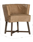 Guatemala Dining Chair | Buffalo Leather | Savannah Nut Uniqwa Collections