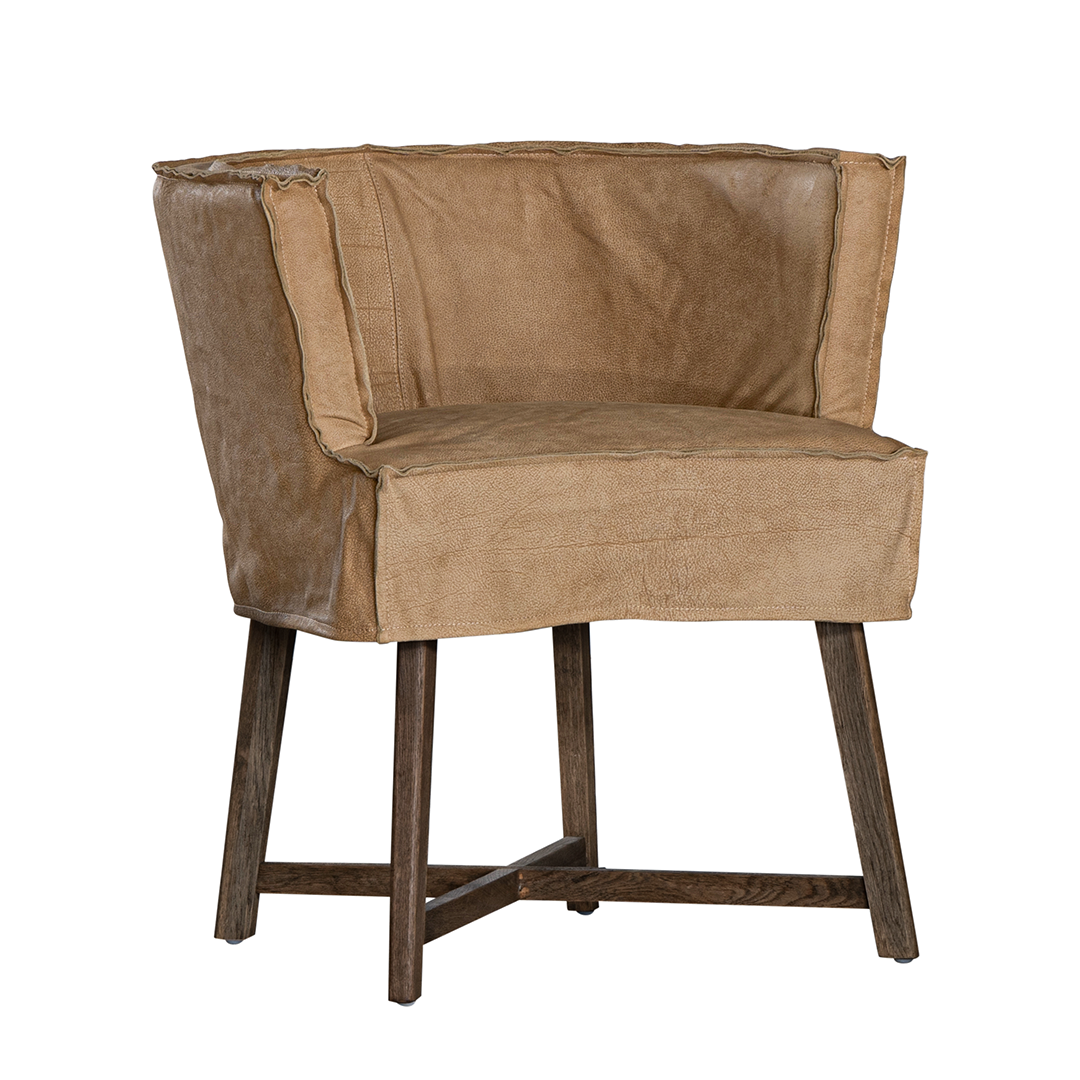 Guatemala Dining Chair | Buffalo Leather | Savannah Nut Uniqwa Collections
