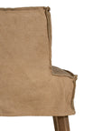 Guatemala Dining Chair | Buffalo Leather | Savannah Nut Uniqwa Collections