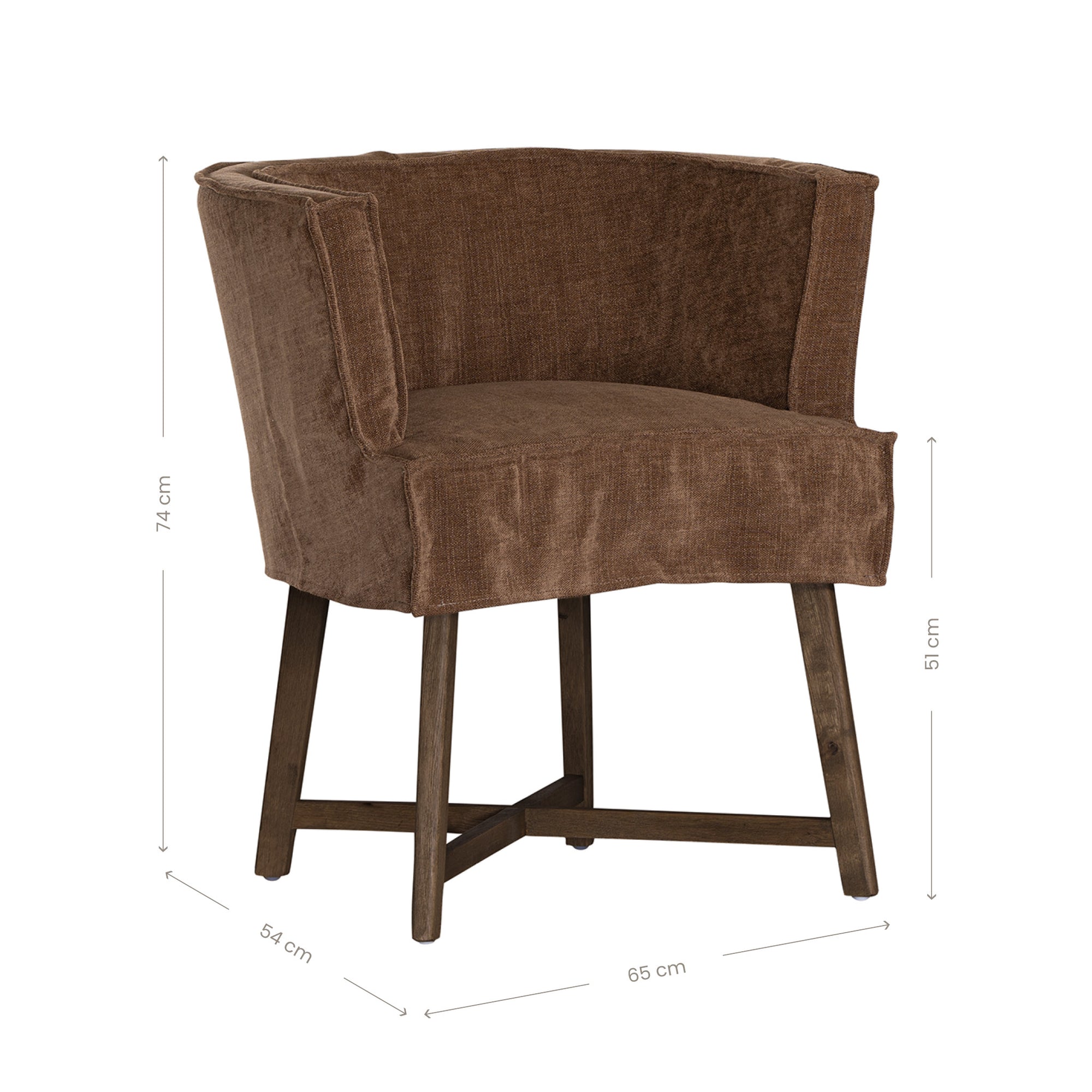 Guatemala Dining Chair | Cocoa Uniqwa Collections