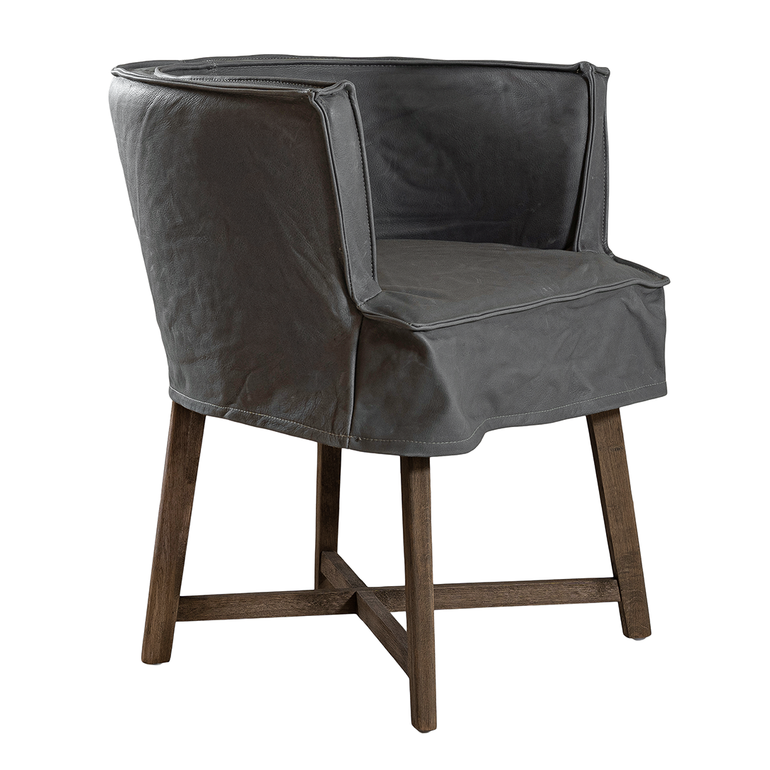 Guatemala Dining Chair | Aniline Leather | Granite Uniqwa Collections