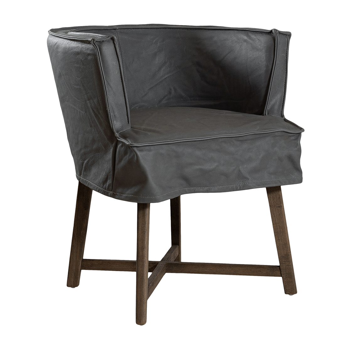 Guatemala Dining Chair | Aniline Leather | Granite Uniqwa Collections