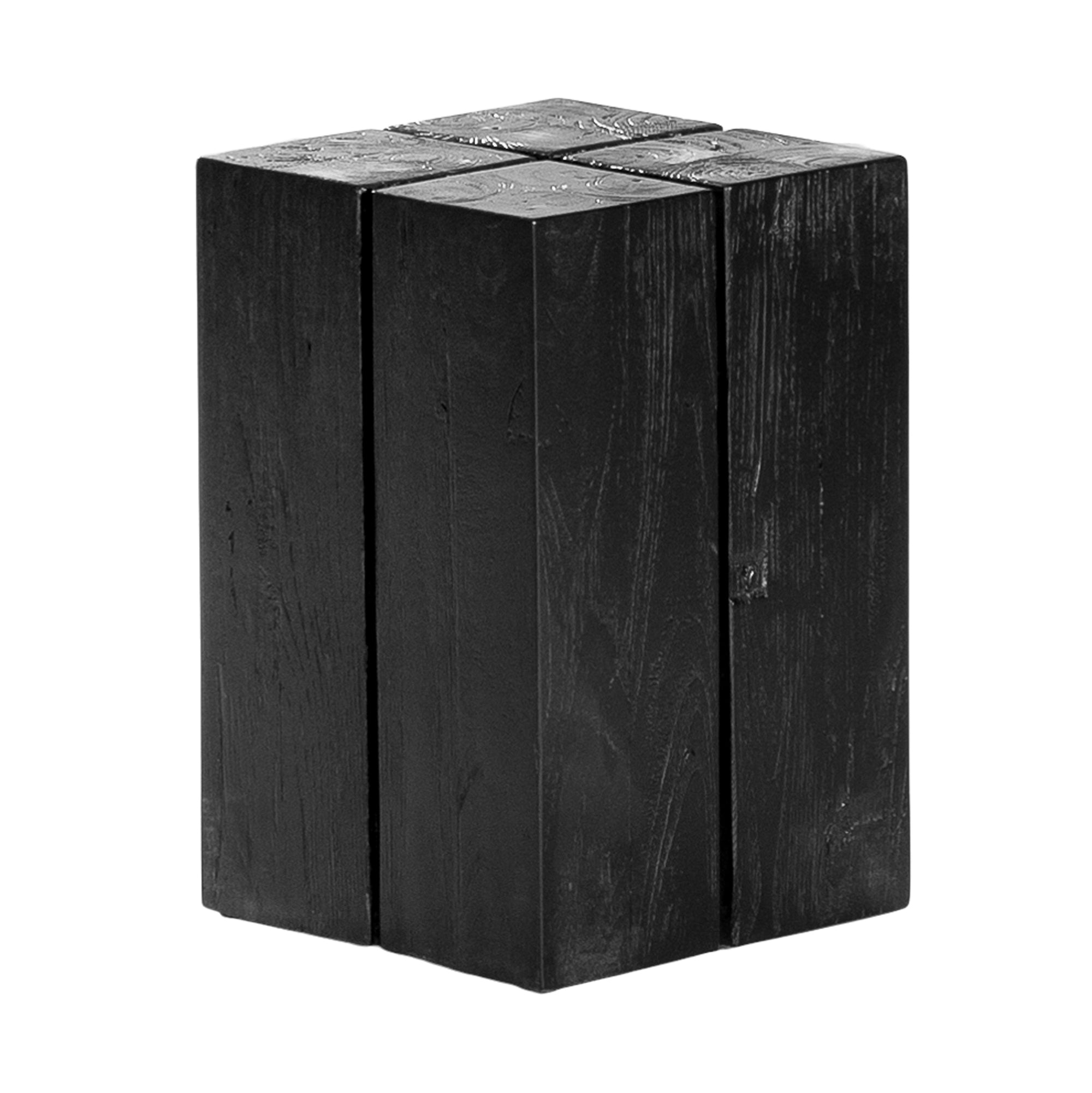 Hamali Block Side Table Black Uniqwa Collections